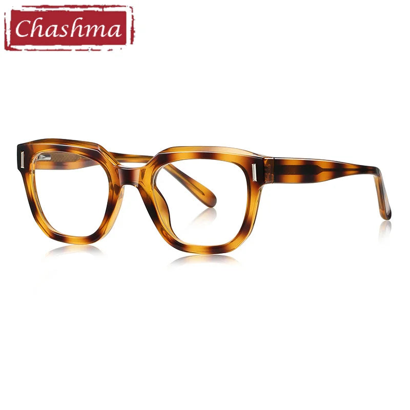 Chashma Ottica Unisex Full Rim Square Tr 90 Titanium Eyeglasses 474009