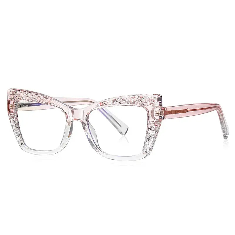 Vicky Women's Full Rim Square Cat Eye TR90 Reading Glasses PFD2184 — view 2 | Vicky at FuzWeb