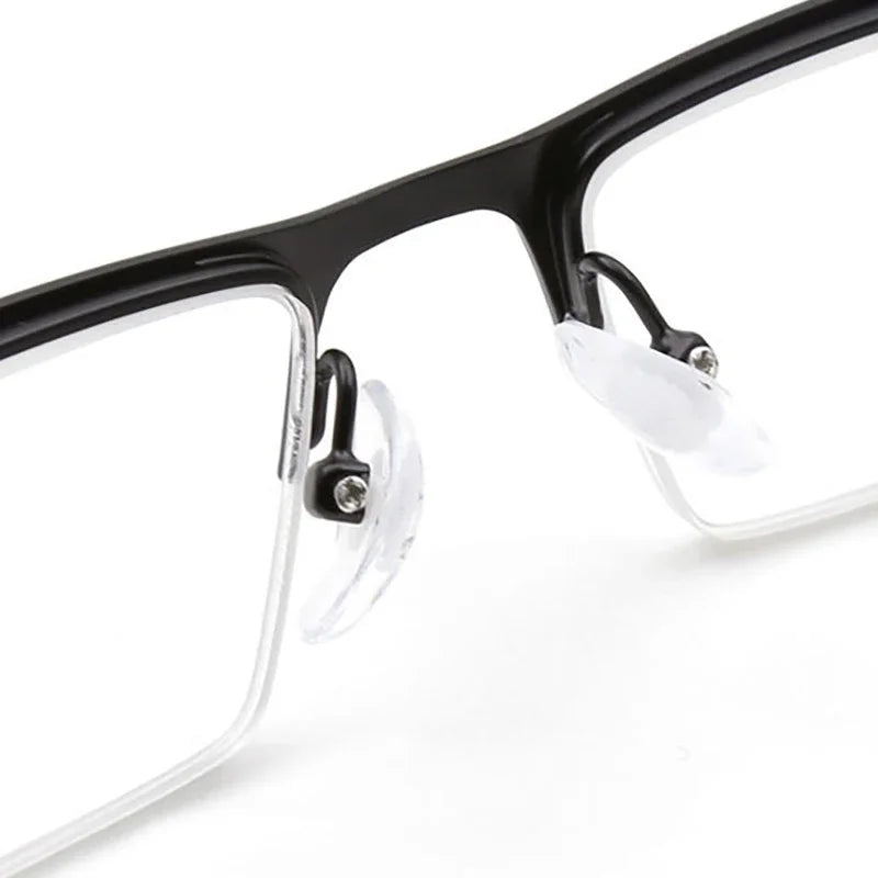 Handoer Unisex Semi Rim Square Stainless Steel Reading Glasses 3016 Semi Rim Handoer   