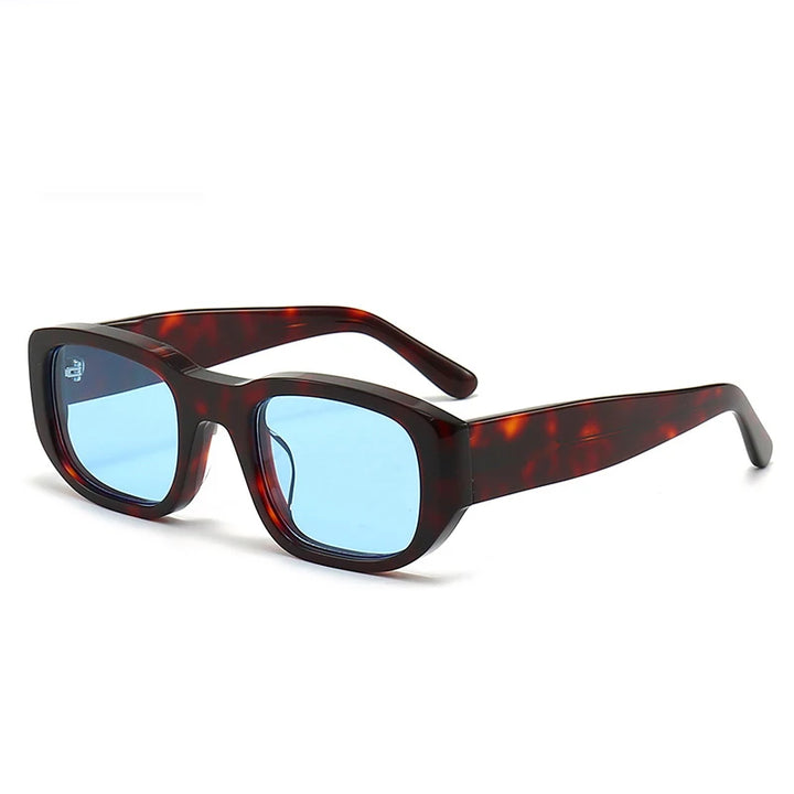 Black Mask Unisex Full Rim Square Acetate Sunglasses 382452 Sunglasses Black Mask C4 As Shown 