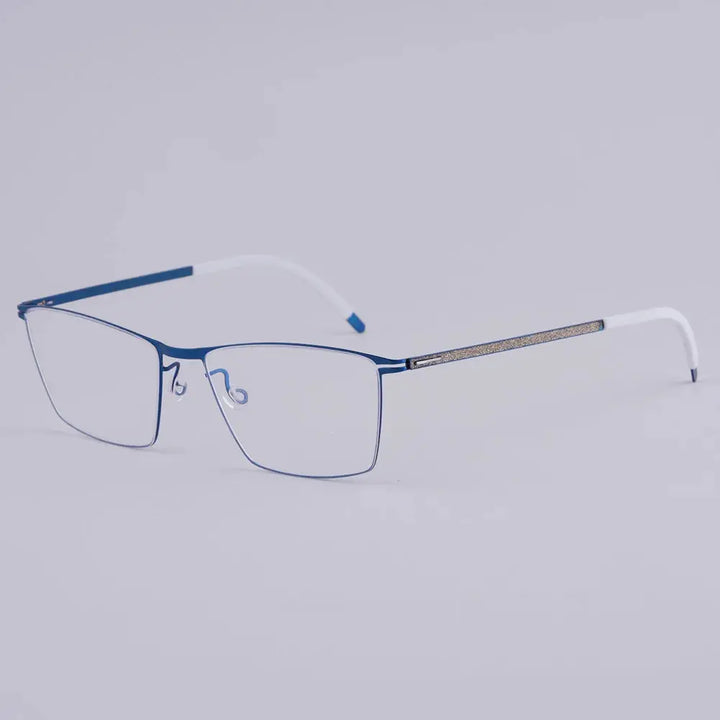 Bobbie 460951 Unisex 138mm Full Rim Square Titanium Frames FuzWeb