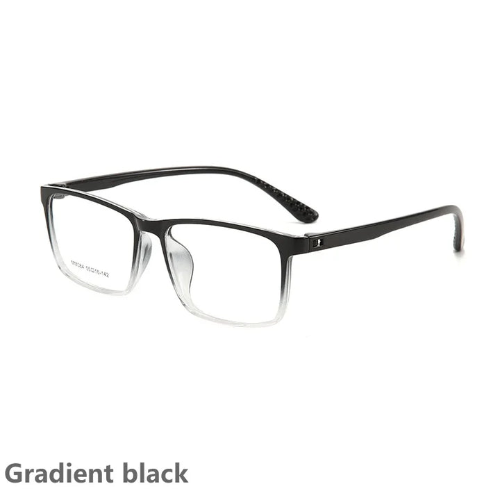 KatKani Unisex Full Rim Square Tr 90 Screwless Eyeglasses Mm084 Full Rim KatKani Eyeglasses Gradient black  