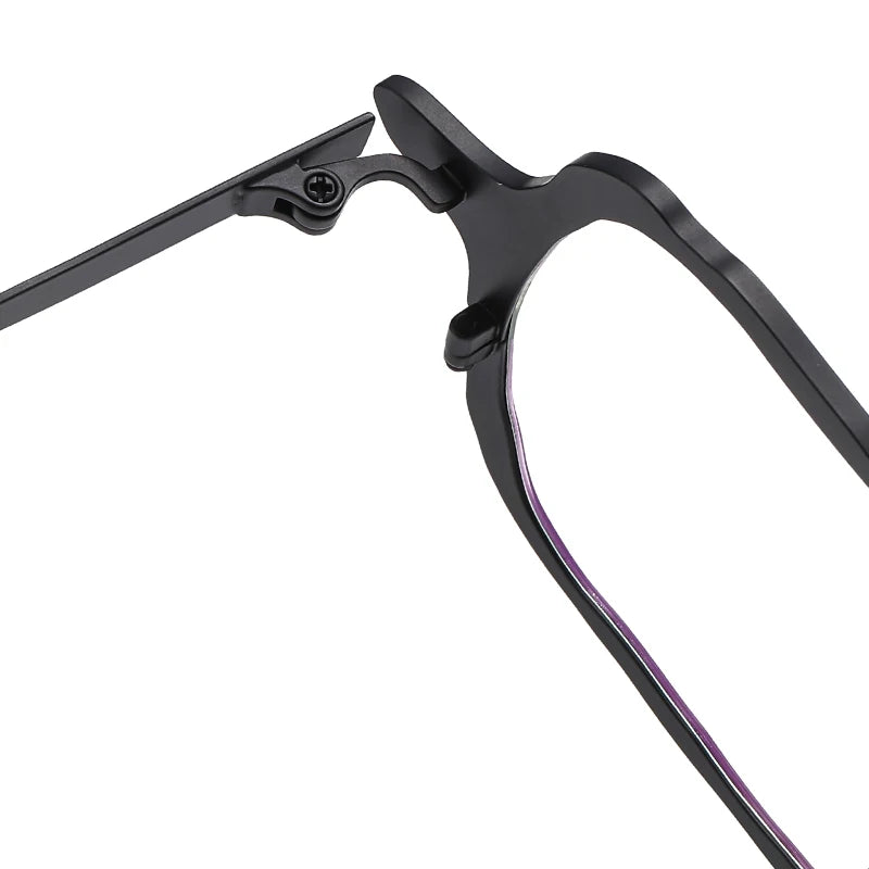 Muzz 0086 men's square IP titanium prescription eyeglasses — view 9