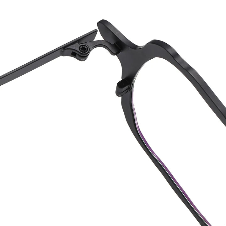 Muzz 0086 men's square IP titanium prescription eyeglasses — view 9