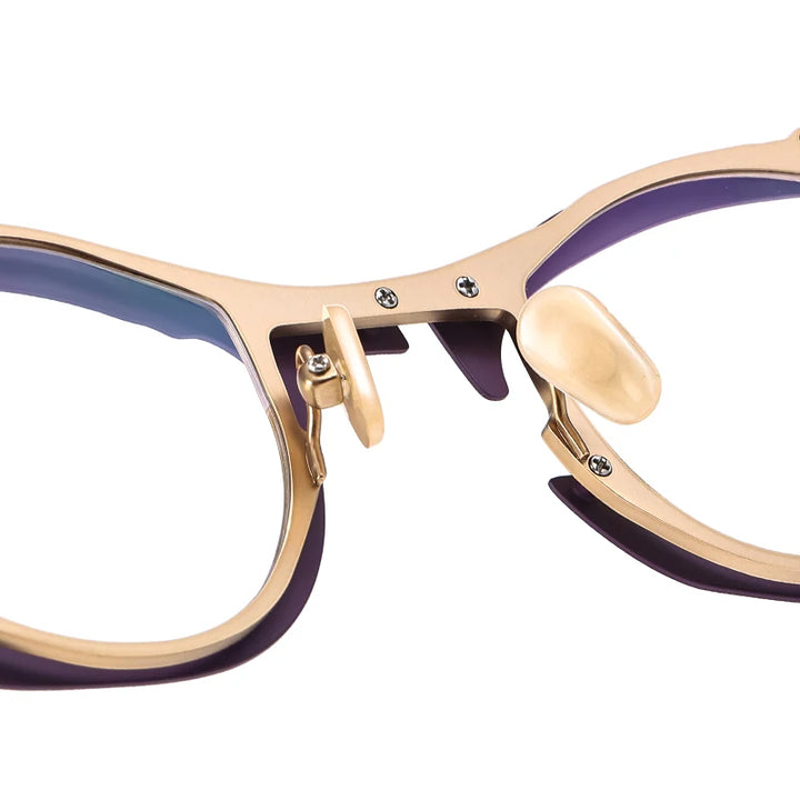 Muzz 0099 women's cat eye pure titanium prescription eyeglasses — view 8