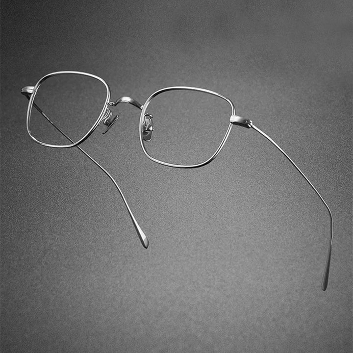Blackmask Unisex Full Rim Square Titanium Eyeglasses BM-G199