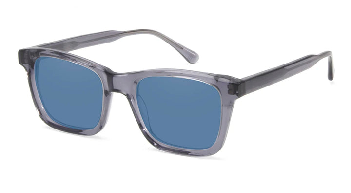 Esnbie Unisex Full Rim Square Brow Line Acetate Sunglasses 220931