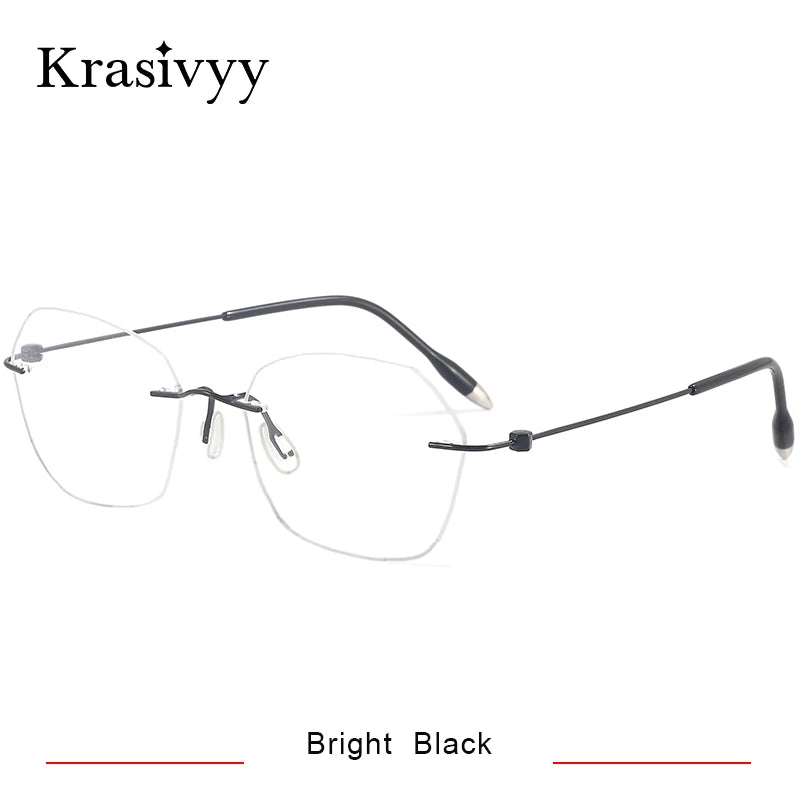 Krasivyy Unisex Rimless Titanium Prescription Eyeglasses KR5024 - view 10