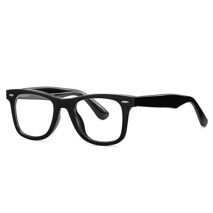 Yimaruili Unisex Full Rim Square Tr 90 Acetate Alloy Eyeglasses  2102 Full Rim Yimaruili Eyeglasses C1  