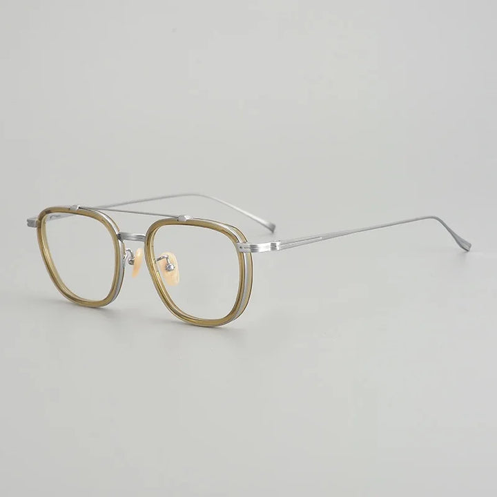Muzz 05209 men's square IP titanium prescription eyeglasses — view 3