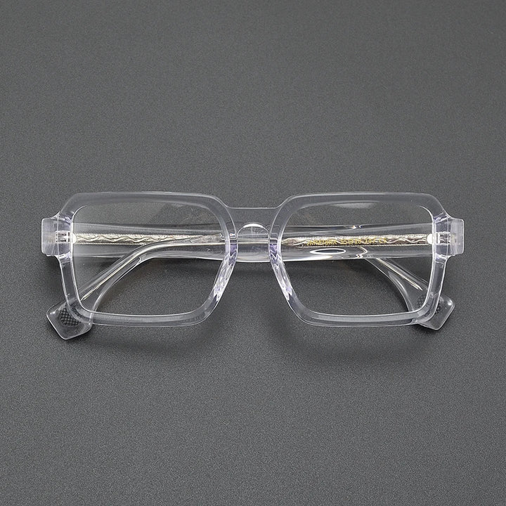 Nobler Unisex Full Rim Flat Top Square Thick Acetate Eyeglasses 4478 Full Rim Nobler C5  