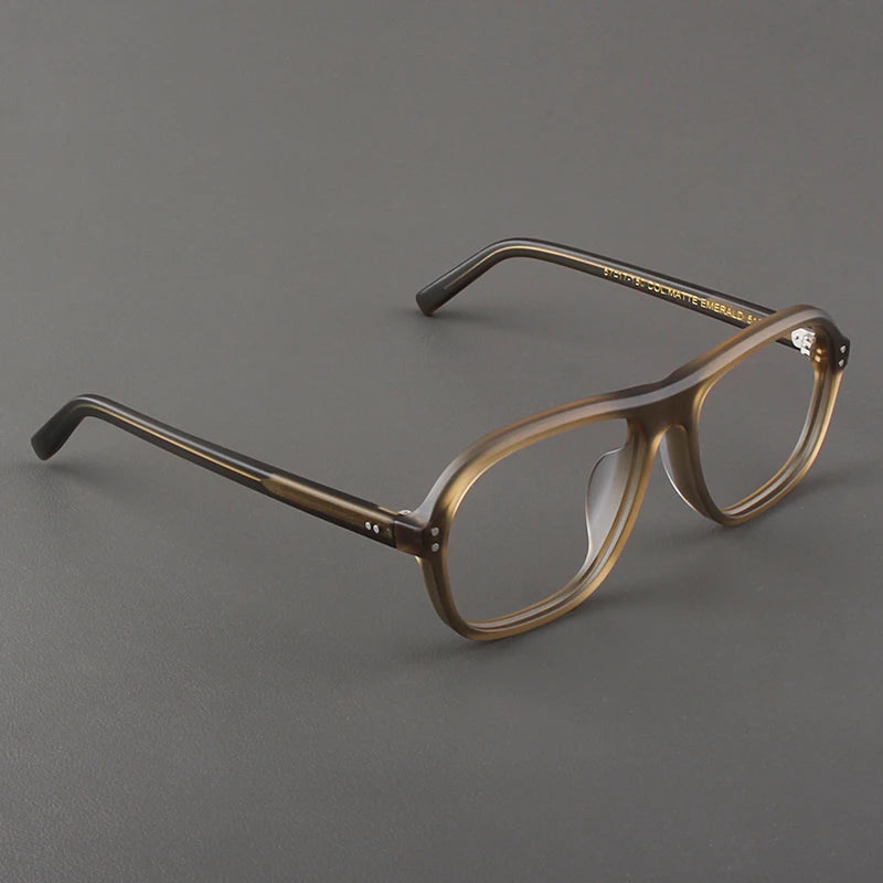 Hewei Unisex Full Rim Oval Square Acetate Eyeglasses 94146