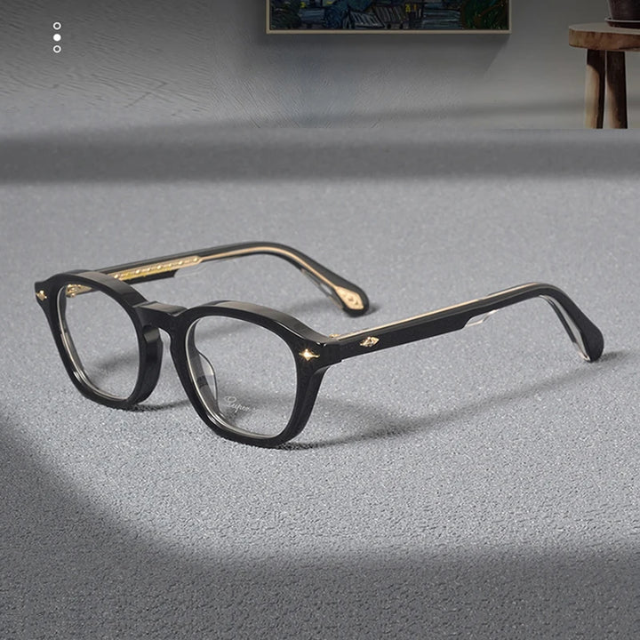Nobler Unisex Full Rim Square Thick Acetate Eyeglasses 51092