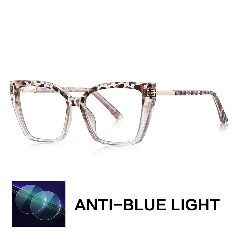 Gatenac Women's Full Rim Square Tr 90 Titanium Reading Glasses Gxy2260