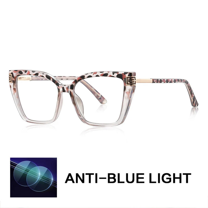 Gatenac Women's Full Rim Square Tr 90 Titanium Reading Glasses Gxy2260