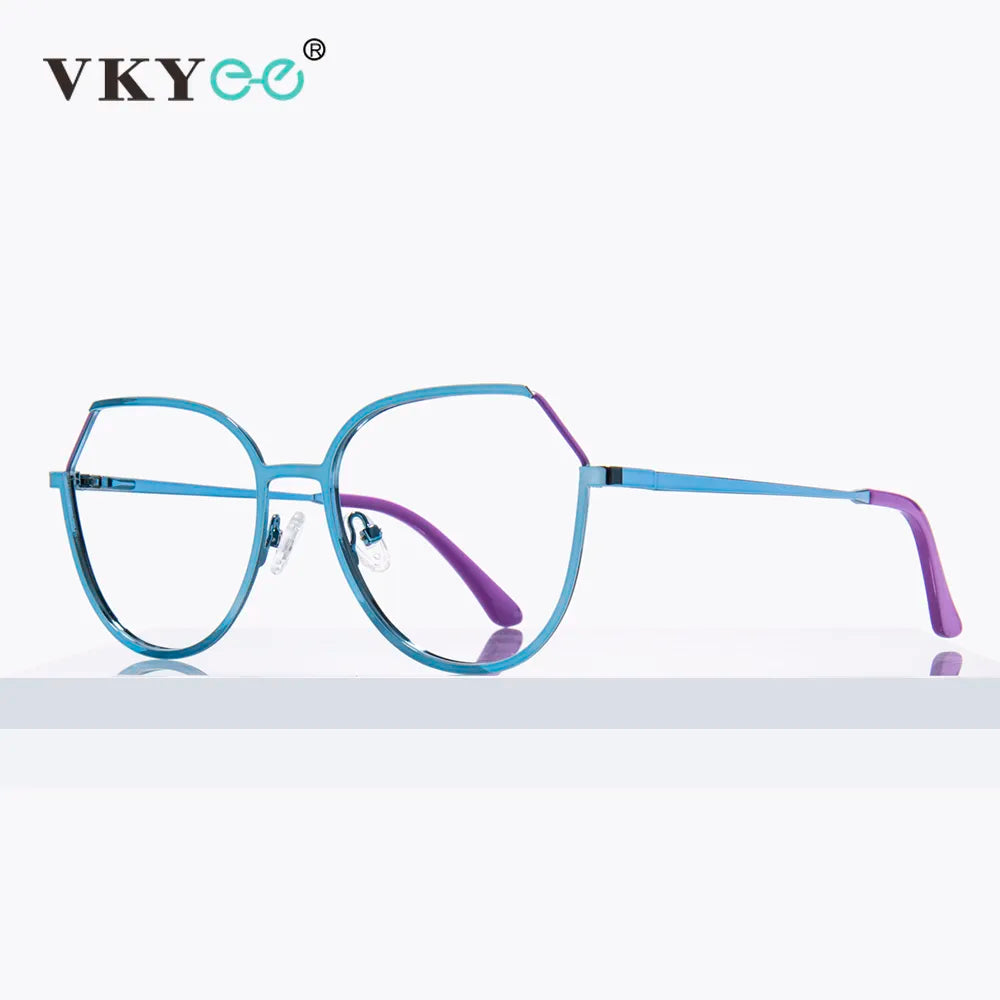 Vicky Women's Full Rim Polygon Alloy Reading Glasses 3034 Reading Glasses Vicky   