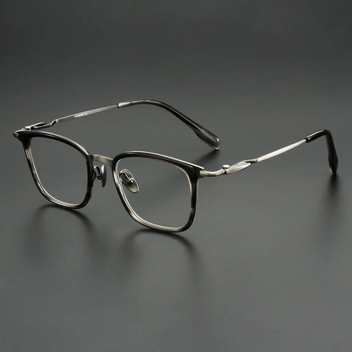 Muzz SH0067 unisex square titanium acetate prescription eyeglasses — view 3