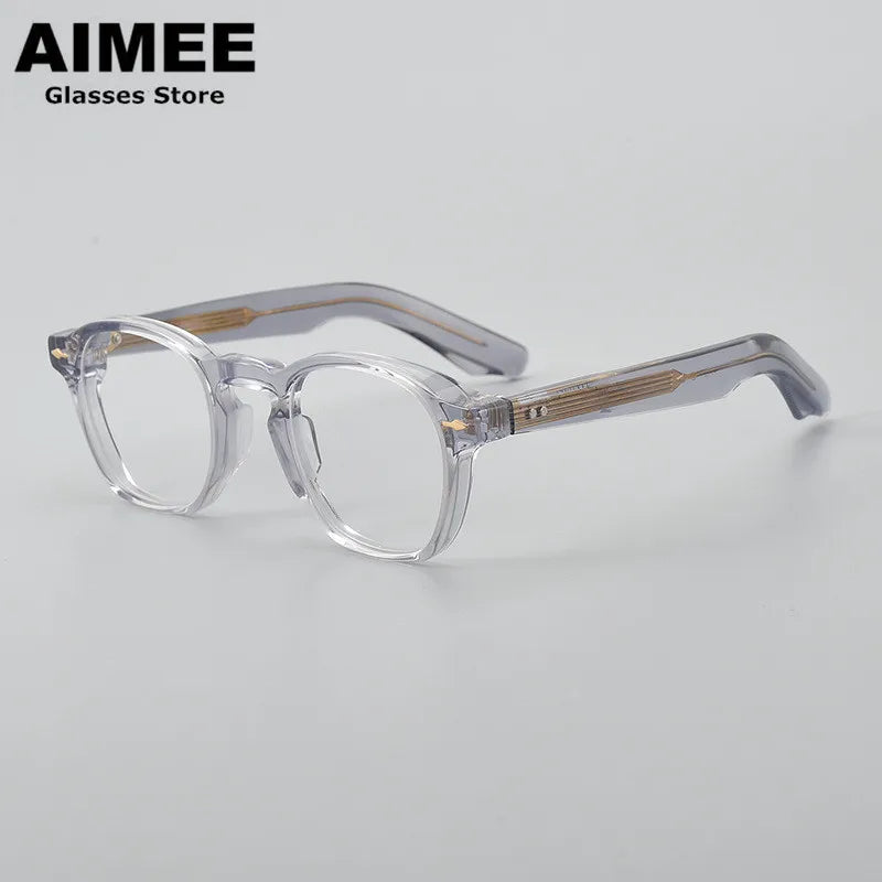 Aimee Unisex Full Rim Oval Round Thick Acetate Eyeglasses 101313 Full Rim Aimee   