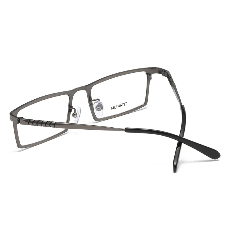 Reven Jate Mens Full Rim Square Titanium Eyeglasses P8808 Full Rim Reven Jate   