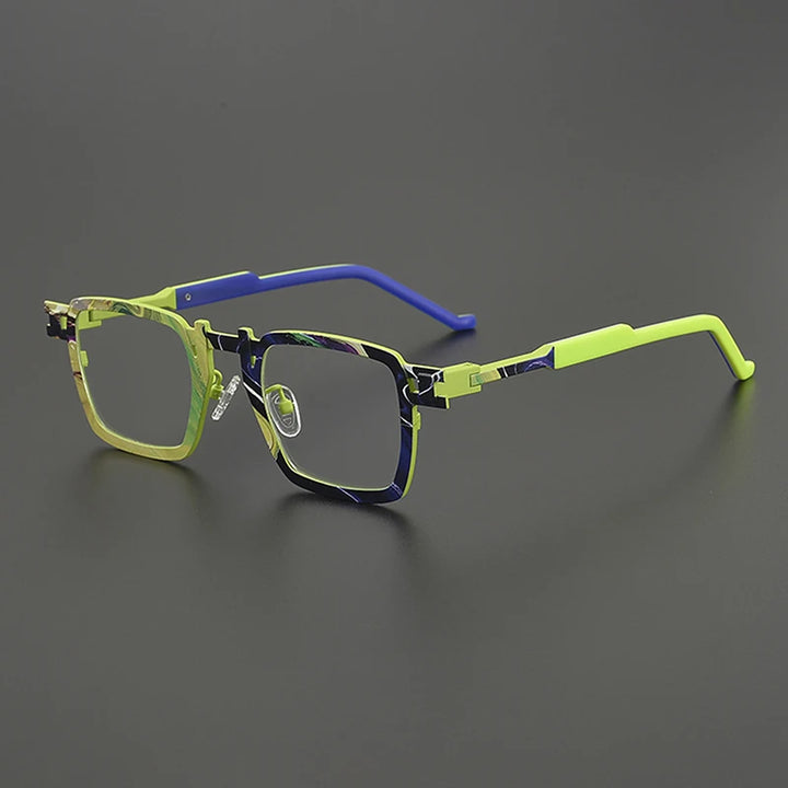 Nobler Unisex Full Rim Big Square Titanium Eyeglasses 85910