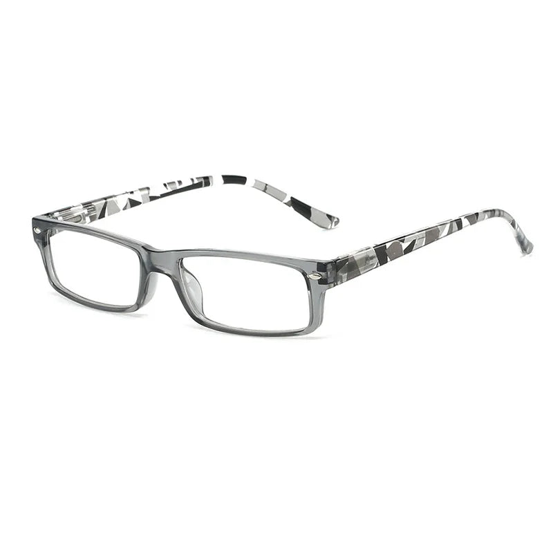 Kocolior Women's Full Rim Square Pc Alloy Photochromic Reading Glasses 525004