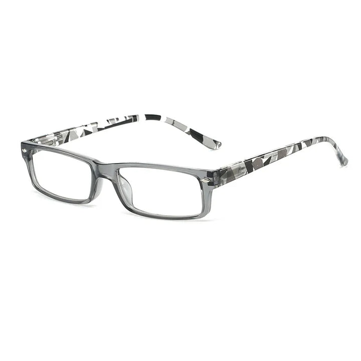 Kocolior Women's Full Rim Square Pc Alloy Photochromic Reading Glasses 525004
