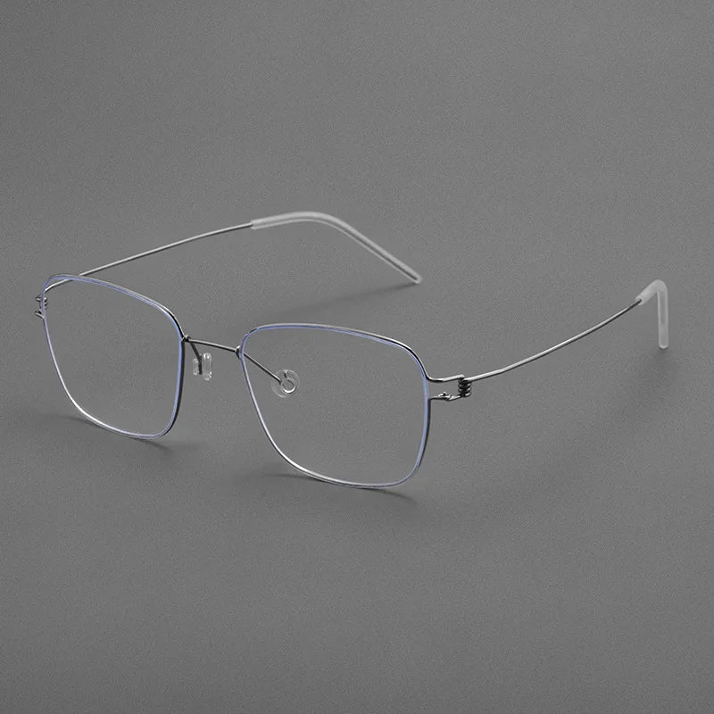 Momoja Women's Full Rim Square Screwless Titanium Eyeglasses 70171