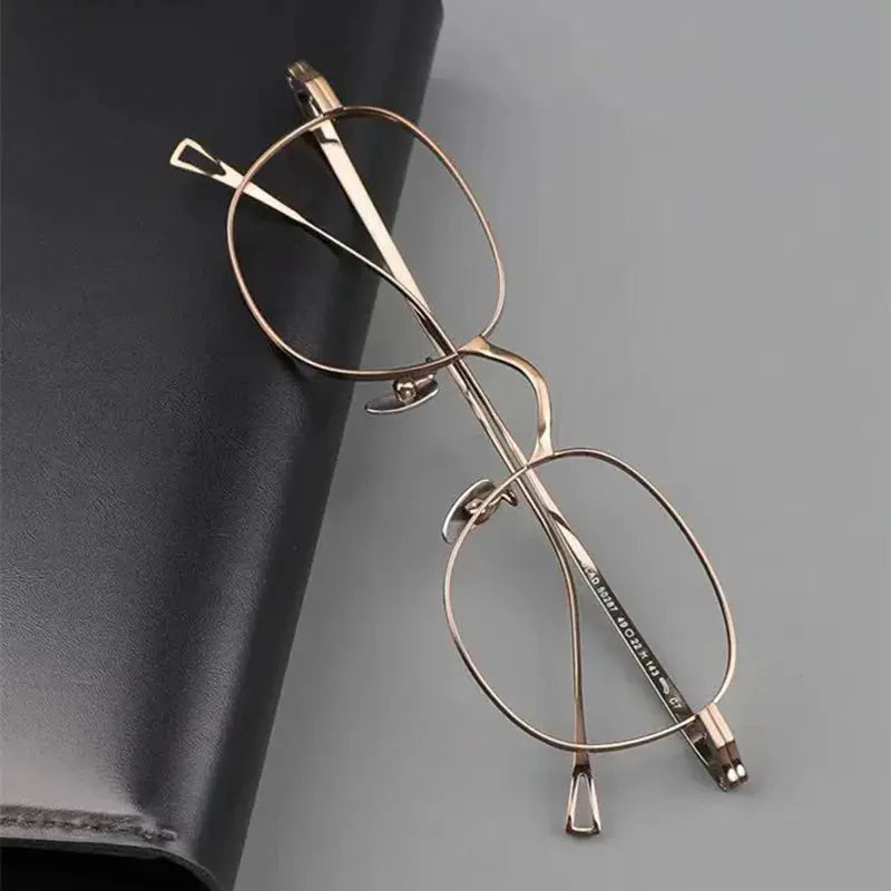 Aimee 114009 Women’s Full Rim Pure Titanium Square Frames FuzWeb