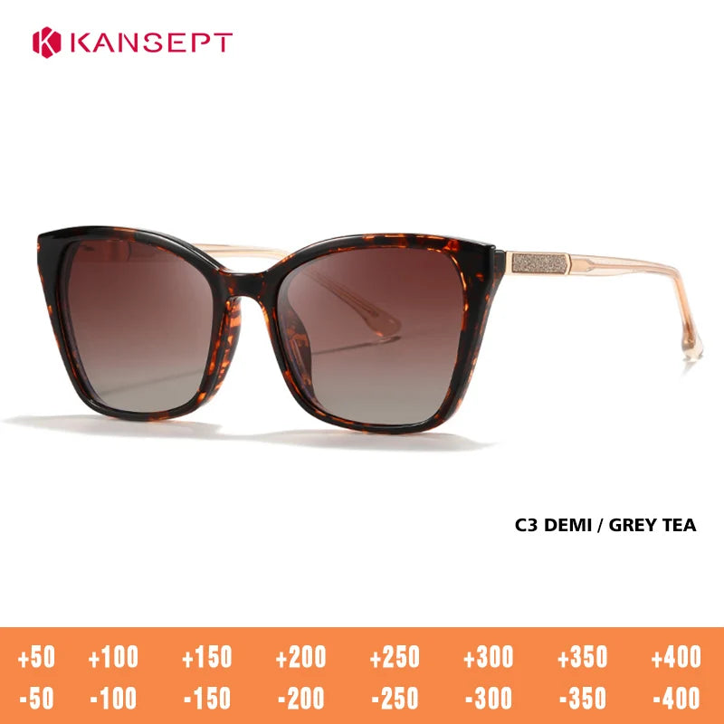 Kansept Unisex Full Rim Square Tr 90 Alloy Reading Glasses Clip On Sunglasses 72005