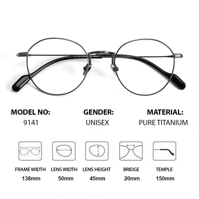 Chashma Ottica Women's Full Rim Oval Round Titanium Eyeglasses 939141