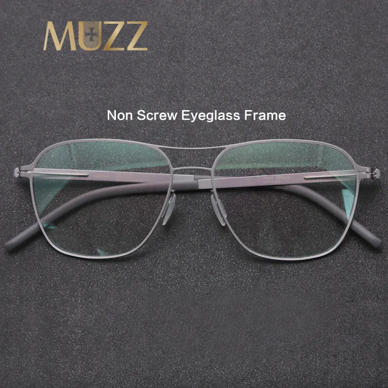 Muzz Women's Full Rim Oval Double Bridge Steel Eyeglasses 5454 Full Rim Muzz