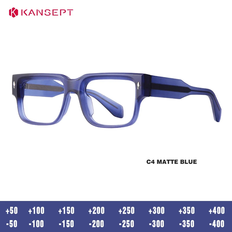 Kansept Unisex Full Rim Square Pc Cp Resin Reading Glasses 48301