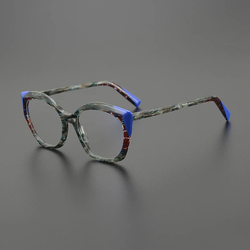 Nobler Unisex Full Rim Square Cat Eye Acetate Eyeglasses T095 Full Rim Nobler C1  