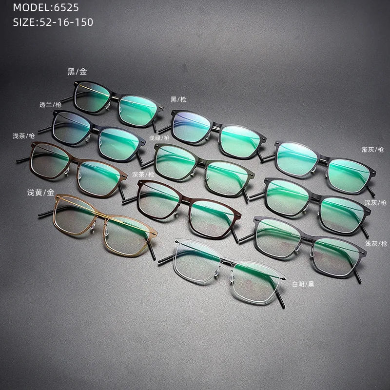 Bobbie Unisex Full Rim Square Acetate Eyeglasses 6525