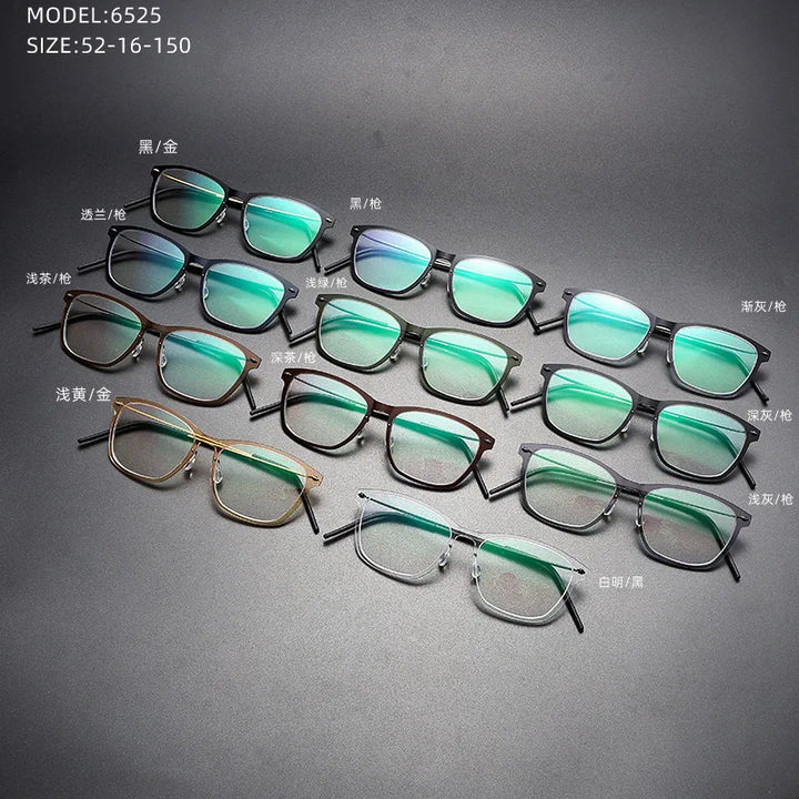 Bobbie Unisex Full Rim Square Acetate Eyeglasses 6525