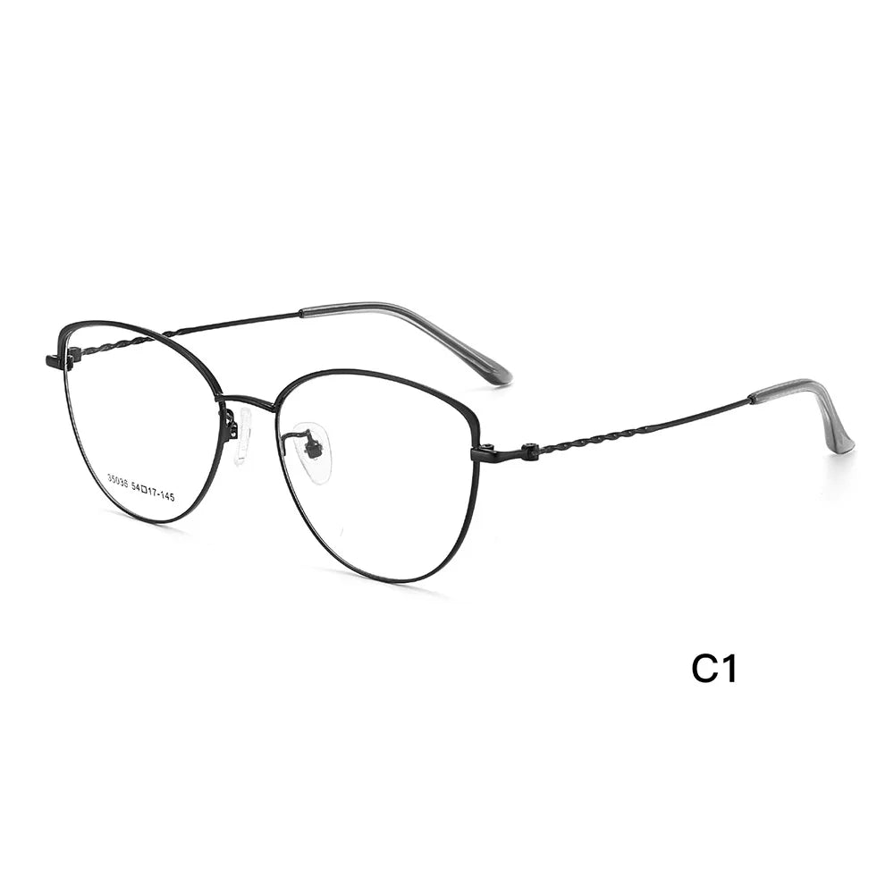 Gmei Optical 35036 women's cat eye alloy prescription eyeglasses — view 7