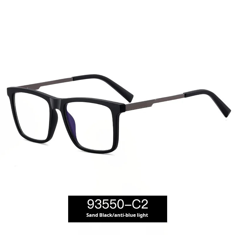 Momoja Unisex Full Rim Square Tr 90 Alloy Eyeglasses 93550