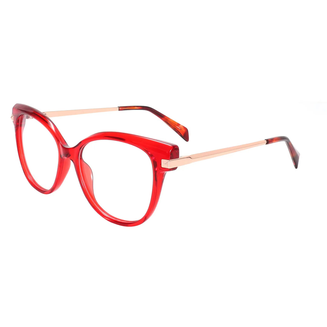 Xbora Unisex Full Rim Cat-Eye Acetate Eyeglasses VZ50248PM — view 4 | Xbora at FuzWeb