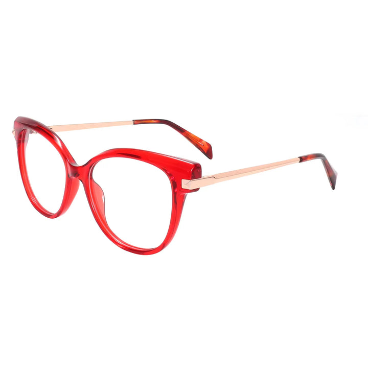 Xbora Unisex Full Rim Cat-Eye Acetate Eyeglasses VZ50248PM — view 4 | Xbora at FuzWeb