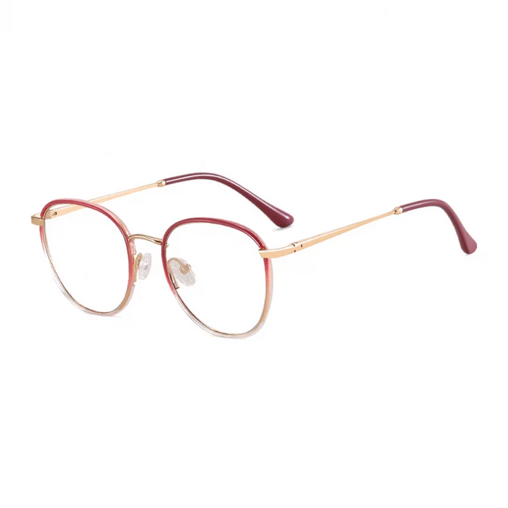 Ralferty Women's Full Rim Oval Tr 90 Acetate Eyeglasses R83607 Full Rim Ralferty C8 Purple CHINA 