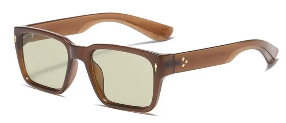 Glocco Unisex Full Rim Rectangular Square Acetate Sunglasses 51127