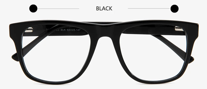 Esnbie Unisex Full Rim Square Acetate Eyeglasses 31423
