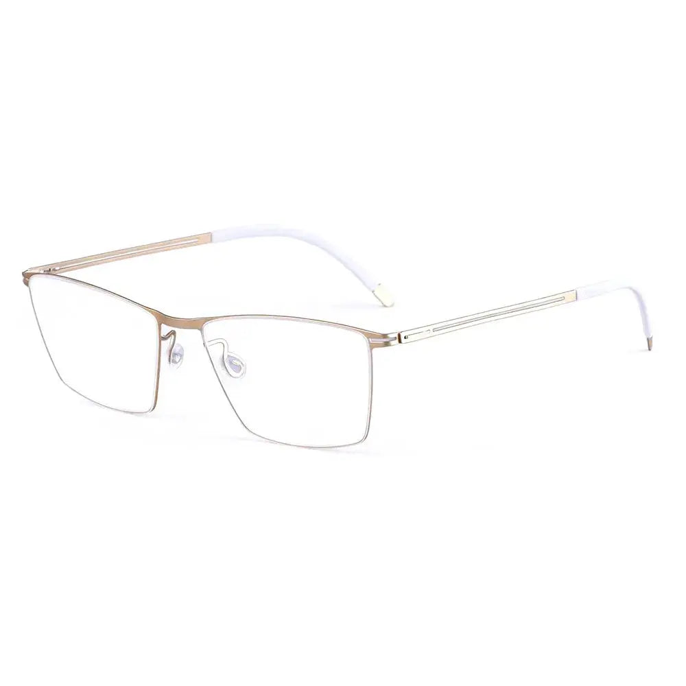 Aimee Women's Full Rim Square Screwless Titanium Eyeglasses 484109 FuzWeb
