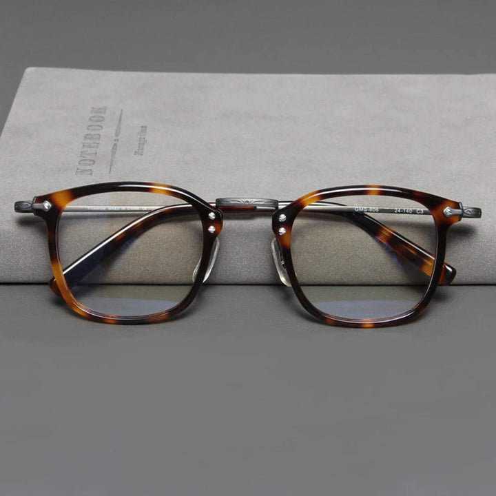 Blackmask Unisex Full Rim Square Titanium Eyeglasses B806
