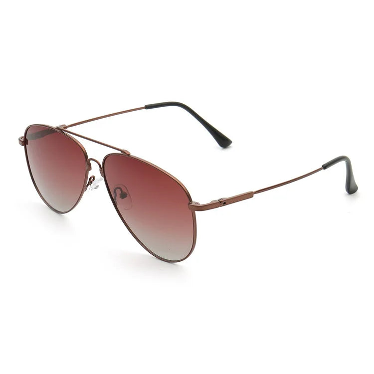 Muzz Unisex Full Rim Oval Double Bridge Alloy Sunglasses 69221