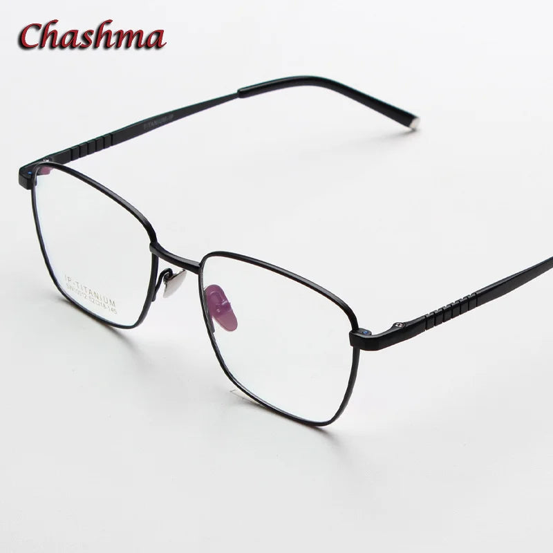 Chashma Ochki Women's Full Rim Square Titanium Eyeglasses 10012