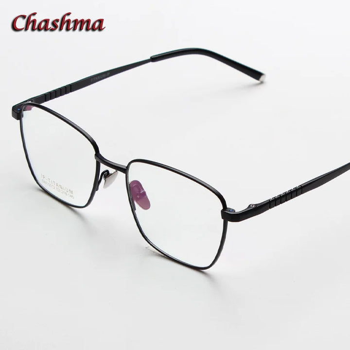 Chashma Ochki Women's Full Rim Square Titanium Eyeglasses 10012