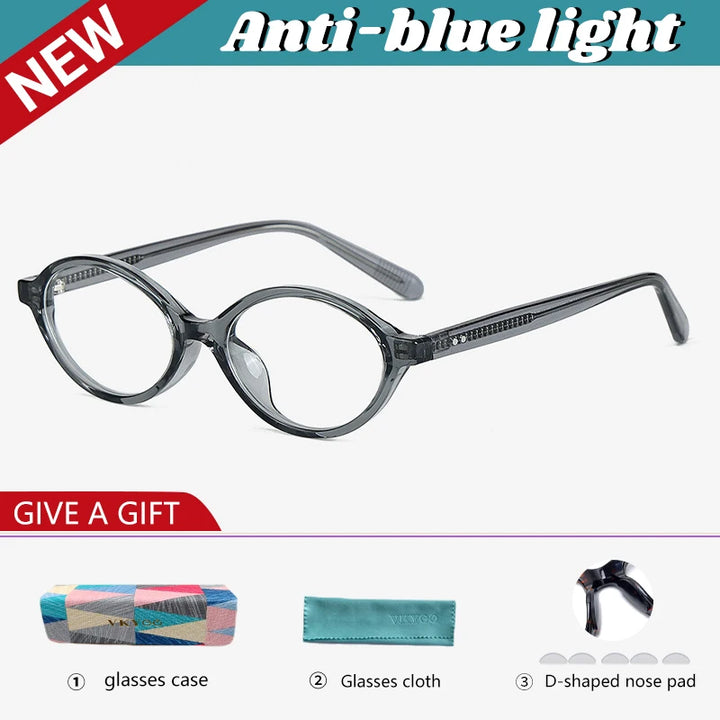 Vicky Women's Full Rim Oval Acetate Reading Glasses 91427