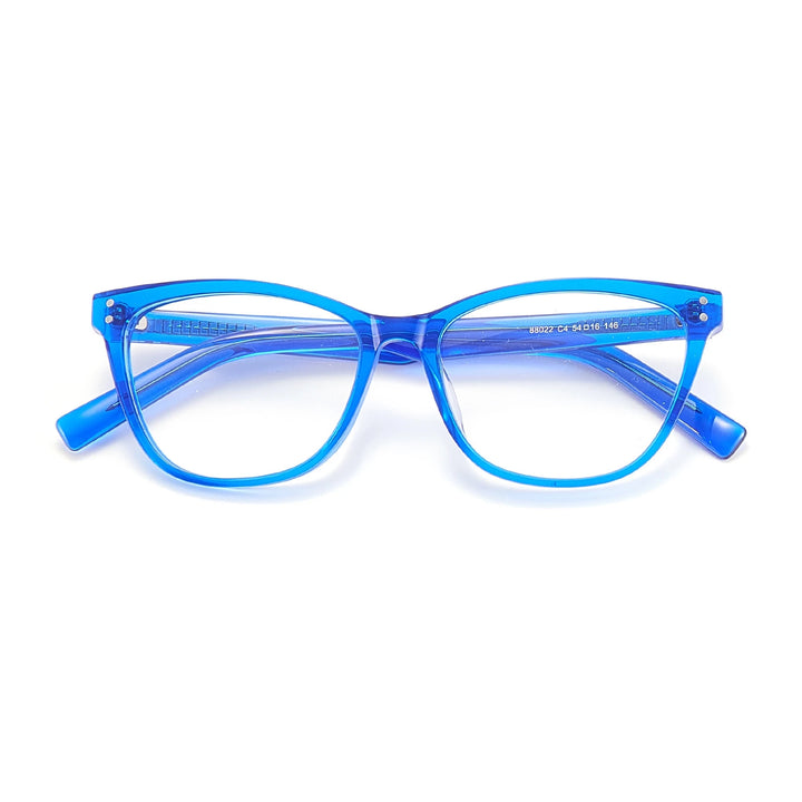 Yimaruili Women's Full Rim Square Cat Eye Acetate Eyeglasses 88022