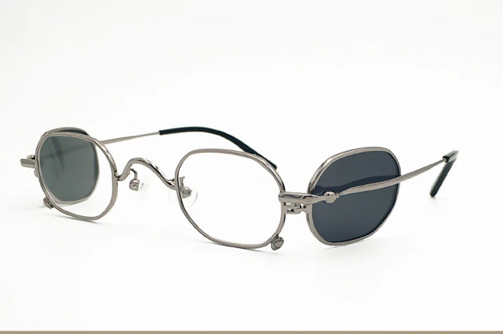 Yujo Unisex Full Rim Rectangle Flip Alloy Eyeglasses Sunglasses 2013 Sunglasses Yujo   
